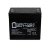 Mighty Max Battery UB12550 12V 55Ah SLA AGM Battery Replaces 8A22NF - 2 Pack ML55-12MP2410122